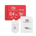 کارت حافظه micro SD تروبایت مدل 633X-A2 با ظرفیت 64 گیگابایت، کلاس 10