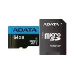 کارت حافظه micro SD ای دیتا مدل Premier با ظرفیت 64 گیگابایت، کلاس 10 UHS-i