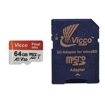 کارت حافظه micro SD ویکومن مدل Extra 600x با ظرفیت 64 گیگابایت، کلاس 10